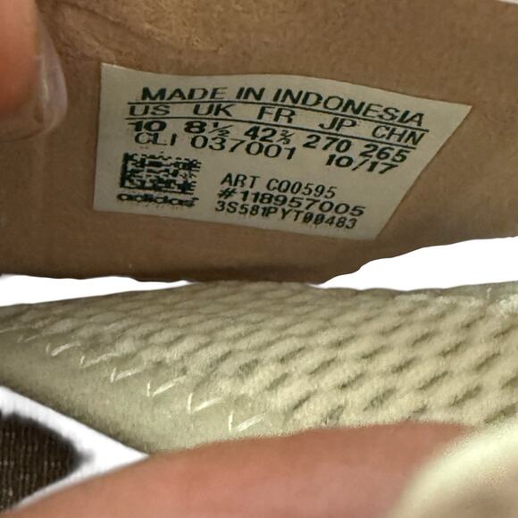 Adidas Bounce NEW Cutout Running Shoes beige off white sz 10 womens - Picture 9 of 9